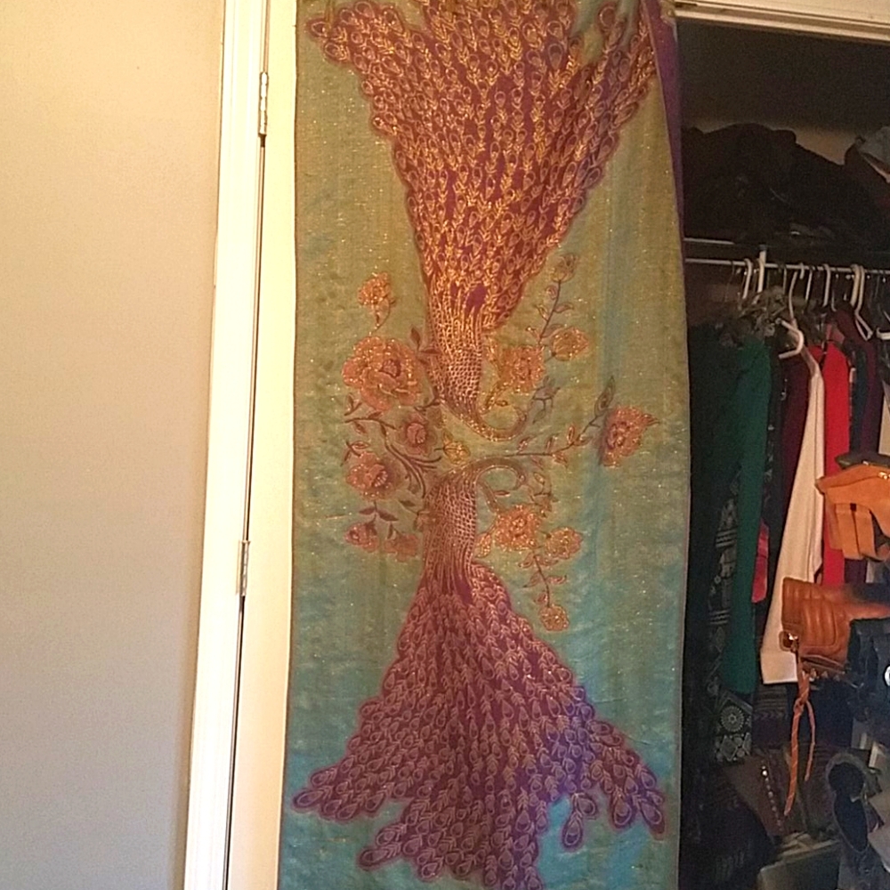 Peacock scarf